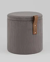 Пуф Руни XS с ящиком, вельвет тёмно-серый УТ000040202 Stool Group Пуф Руни XS с ящиком, вельвет тёмно-серый УТ000040202 Stool Group